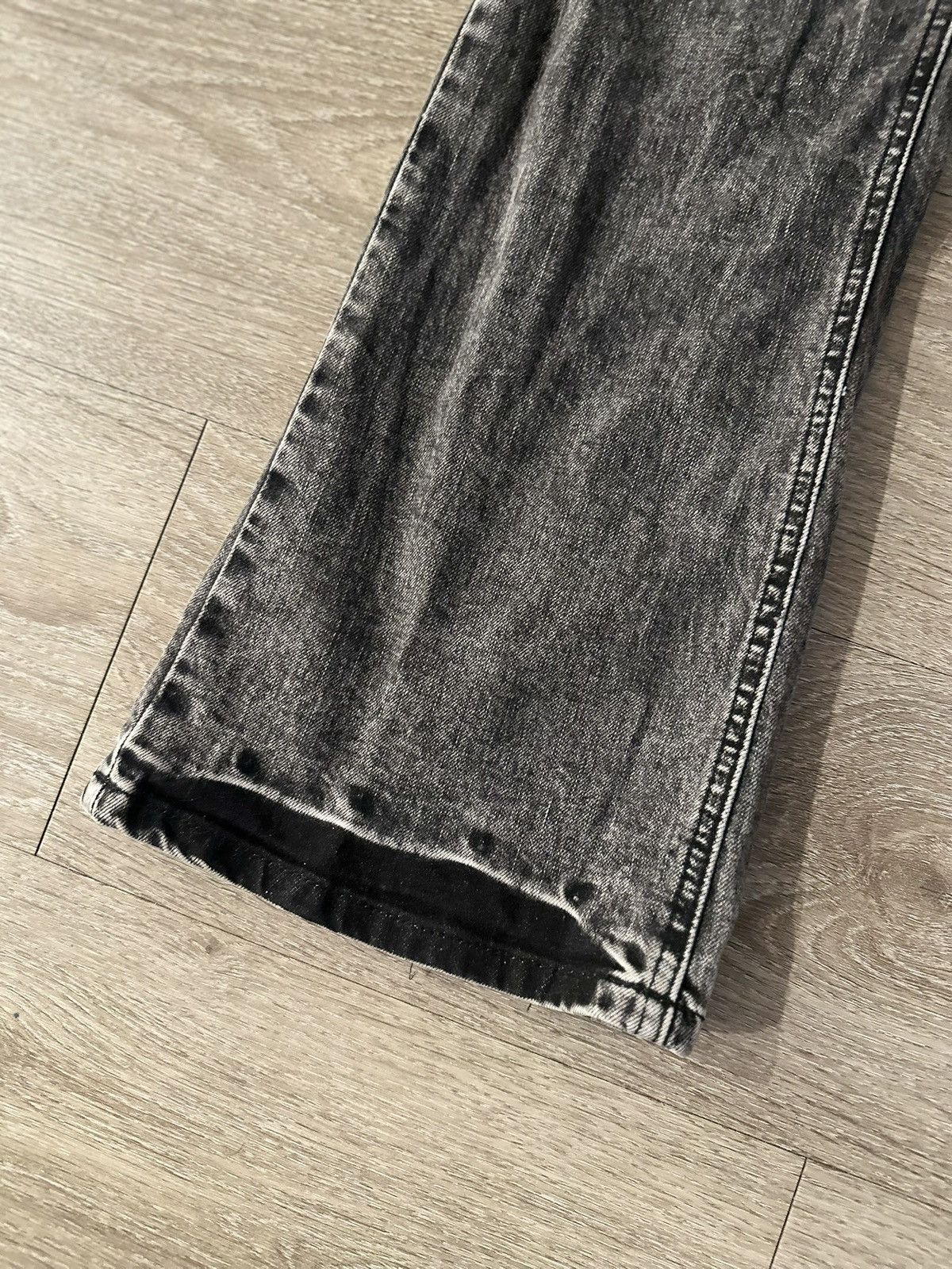 NYRVA NYRVA Acid Wash Flared Denim Size US 40 / EU 56 - 6 Thumbnail
