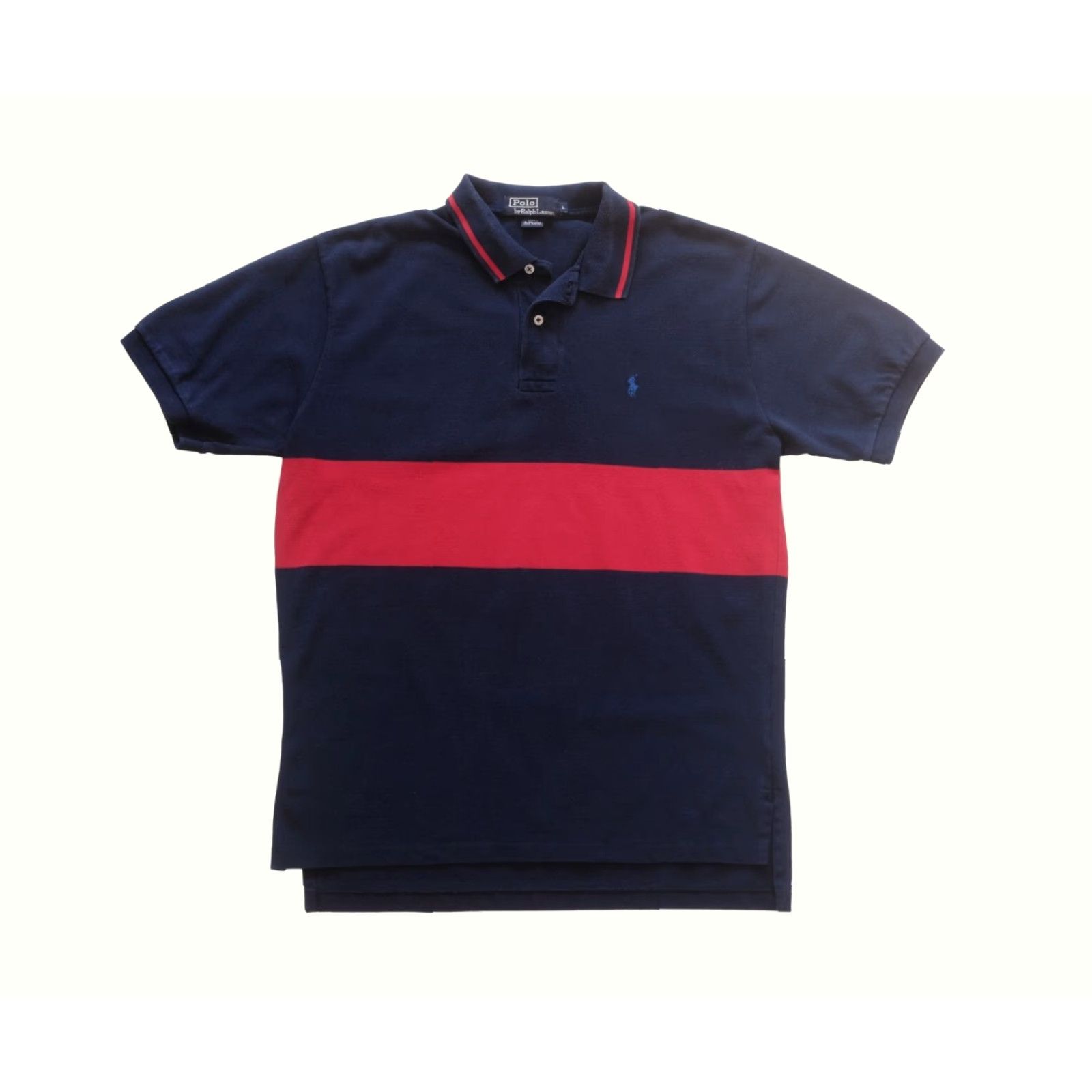 Ralph Lauren VINTAGE RALPH LAUREN POLO Stripe Classic Shirt Men L Red Navy T Shirt Size US L / EU 52-54 / 3 - 2 Thumbnail
