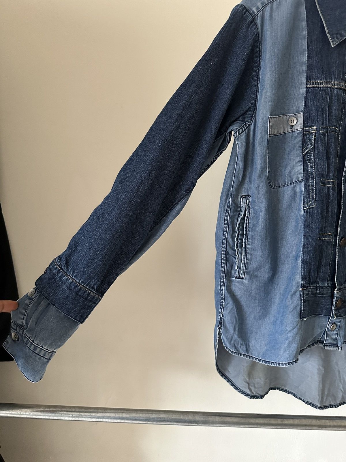 Maison MIHARA YASUHIRO SS2011 Mihara Yasuhiro Reconstruct Type 2 Denim Jacket Size US S / EU 44-46 / 1 - 4 Thumbnail