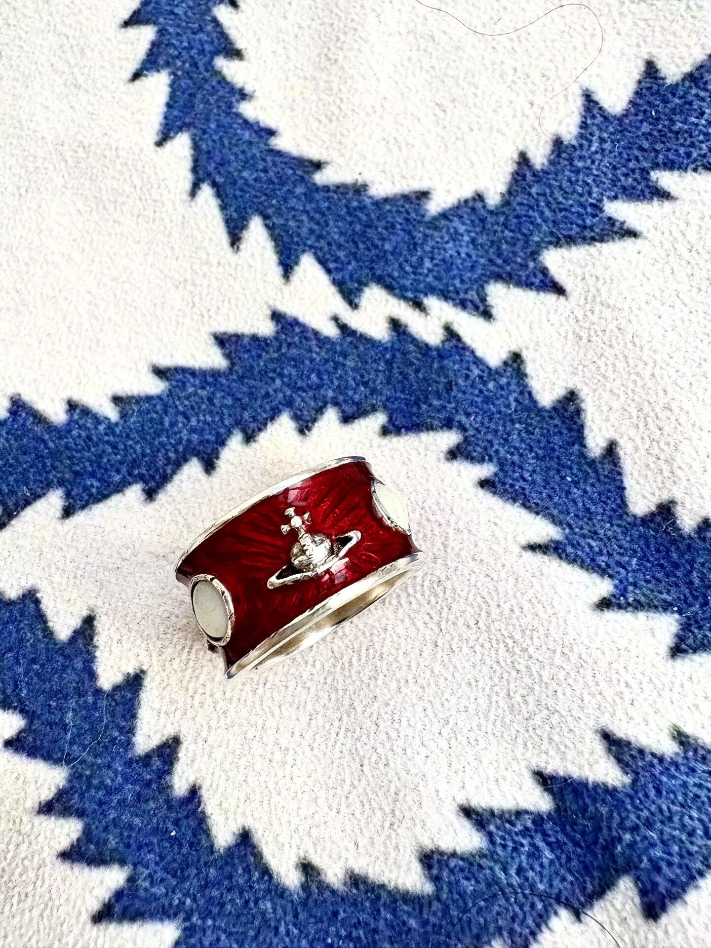 Vivienne Westwood Vivienne Westwood Red King Ring Size ONE SIZE - 1 Thumbnail