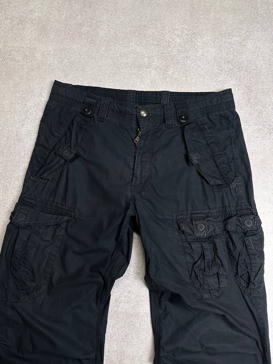Armani ARMANI Cargo Pants Vintage Trousers Black Sz 31 Size US 31 - 7 Thumbnail