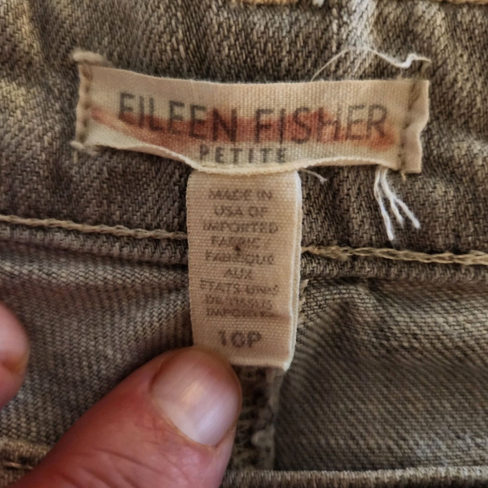 Eileen Fisher Eileen Fisher Women Petite Jeans Gray Denim Straight Size 10P Size 32" / US 10 / IT 46 - 7 Thumbnail