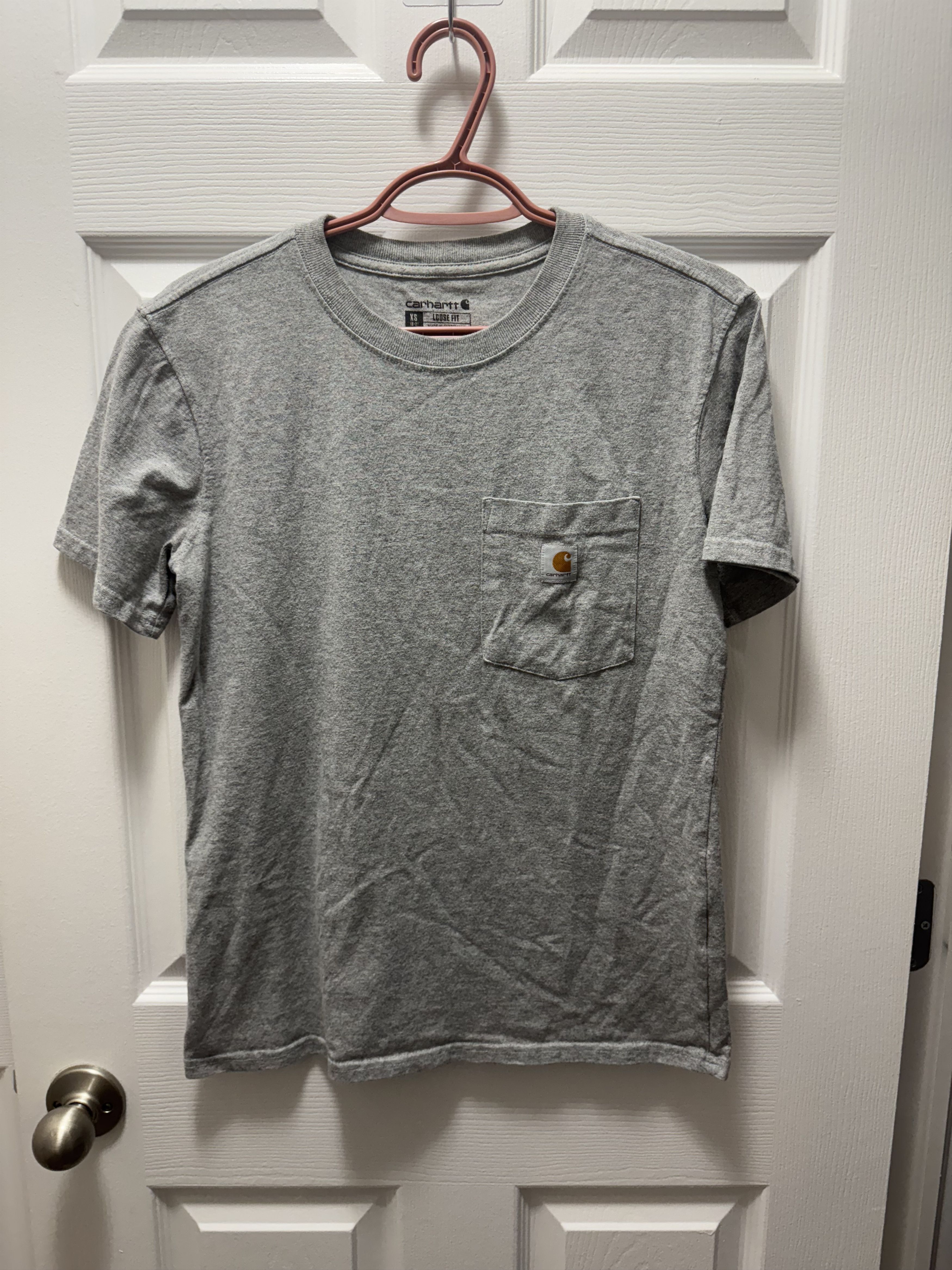 Carhartt × Vintage Carhartt Classic Loose Fit Grey Logo Shirt Workwear Vintage Size US S / EU 44-46 / 1 - 1 Thumbnail