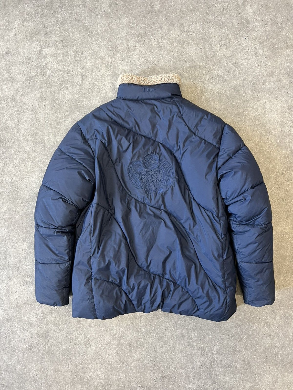 Kanuk x Dime Navy Wave Puffer Jacket