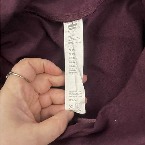 Fabletics Fabletics burgundy pink color block leggings mesh sz xl Size 36" / US 14 / IT 50 - 3 Thumbnail