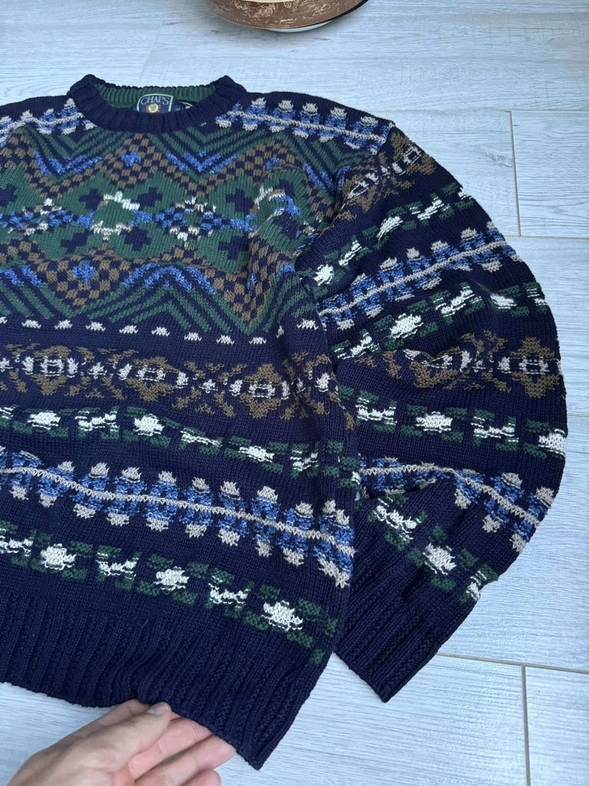 Chaps Ralph Lauren × Polo Ralph Lauren Vintage crewneck Chaps Polo Ralph Lauren knit sweater 90’s Size US M / EU 48-50 / 2 - 2 Thumbnail