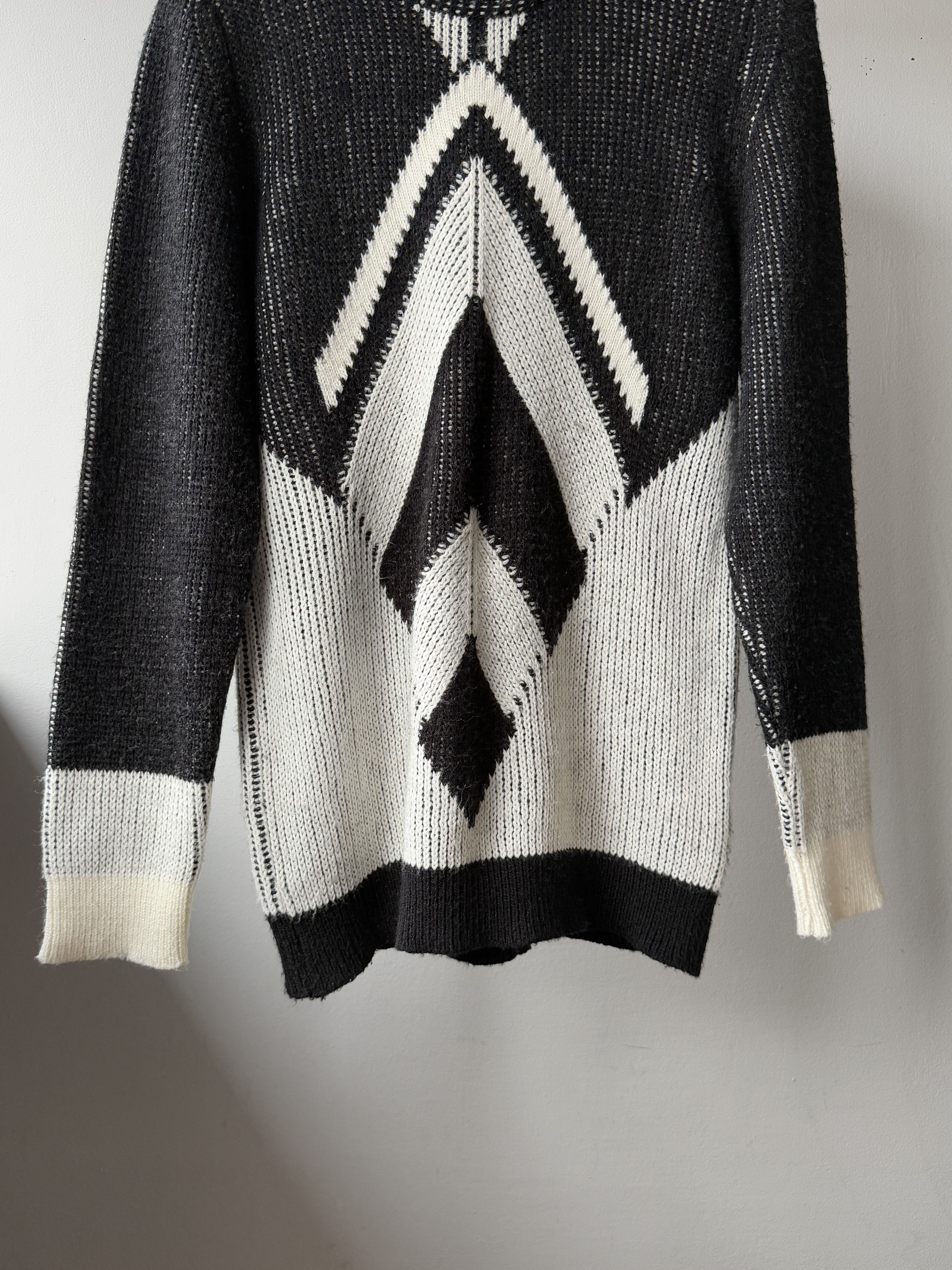 HAMAKI-HO Hamaki-Ho Wool Knitted Patterned L/S Sweater Made In Italy Size US L / EU 52-54 / 3 - 5 Thumbnail
