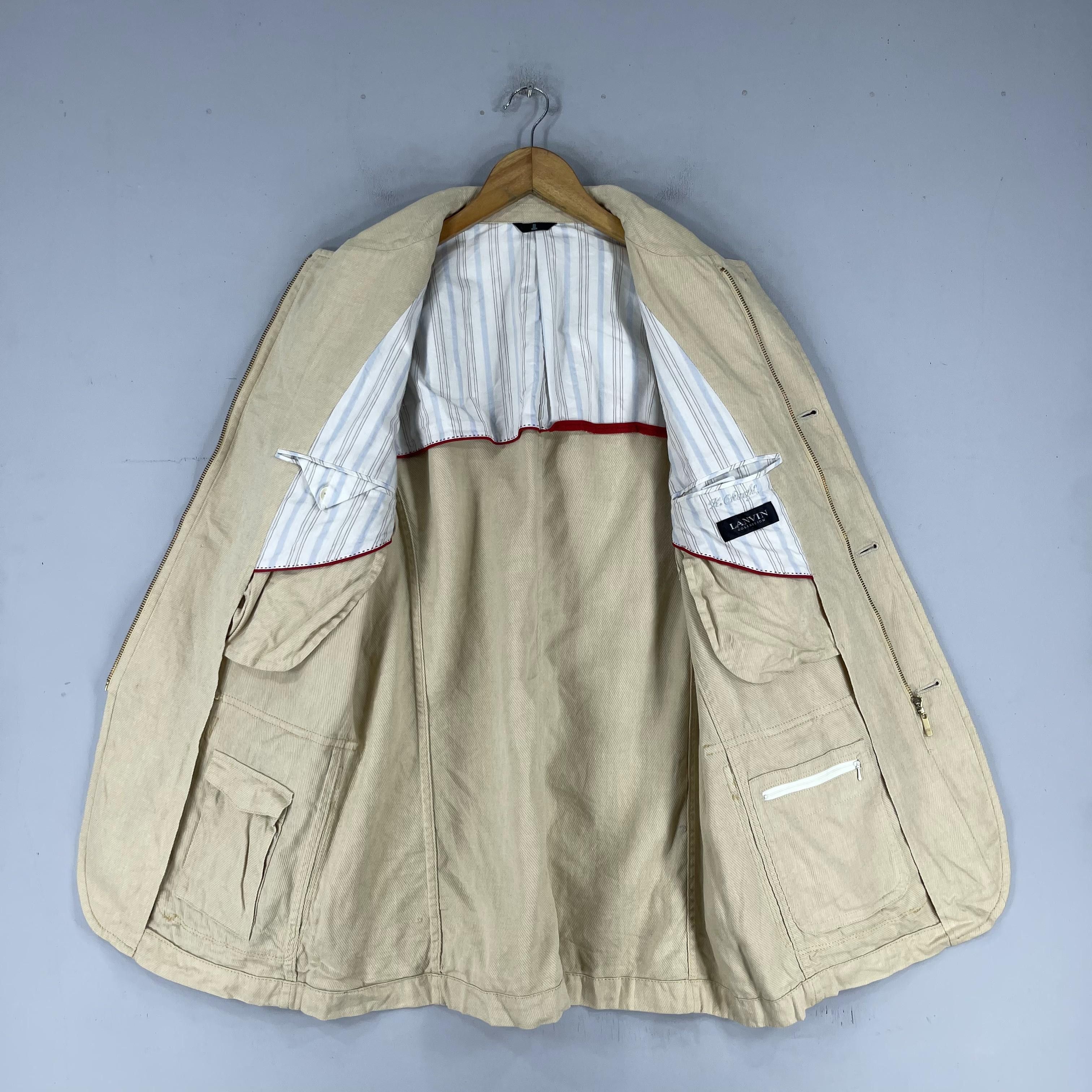 Lanvin Vintage LANVIN Four Pocket Blazer Style Rayon Jacket Size M / US 6-8 / IT 42-44 - 5 Thumbnail