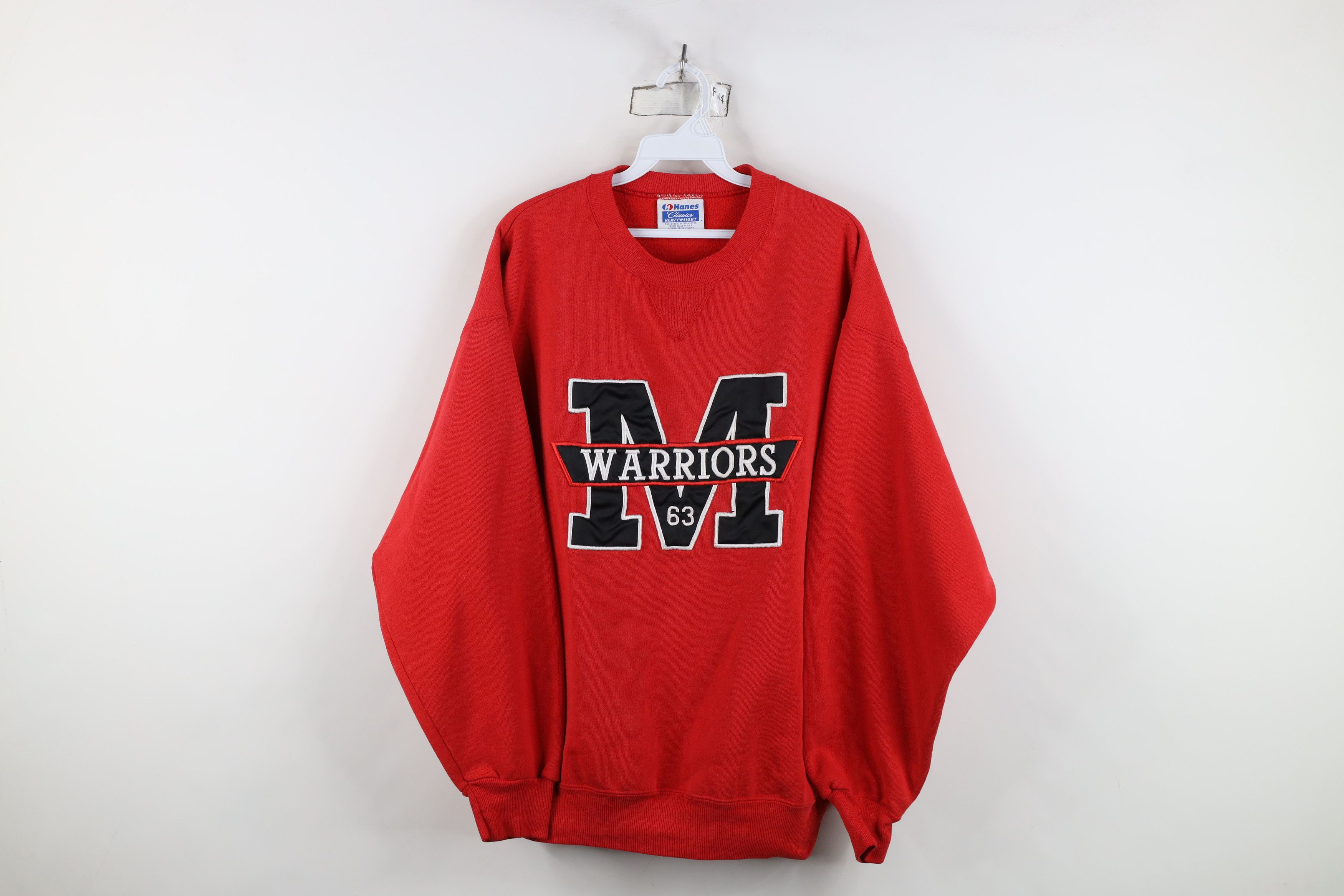Vintage Vintage 90s Streetwear Warriors Crewneck Sweatshirt USA Size US XL / EU 56 / 4 - 1 Thumbnail