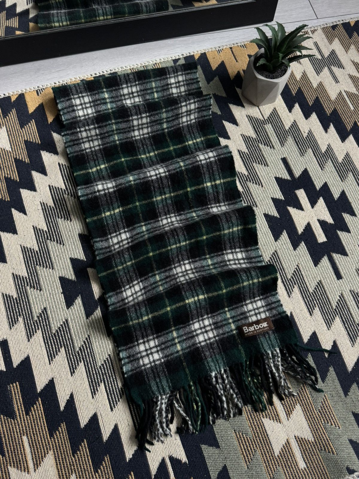 Barbour Vintage Barbour Wool Scarf Size ONE SIZE - 7 Thumbnail