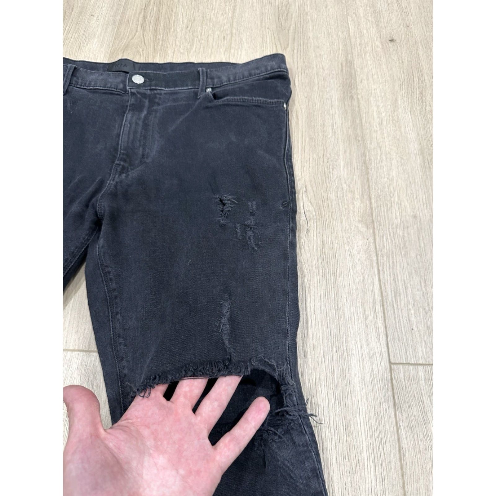 Rta RTA Jeans Slim Black 38x34 Men Jeans Slim Skinny 5-Pocket Denim Cotton Regular Inseam 34 Vintage No Size US 38 / EU 54 - 6 Thumbnail