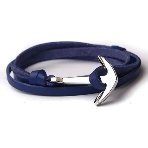 Jewelry Anchor Multilayer Leather Bracelet Size ONE SIZE - 3 Thumbnail