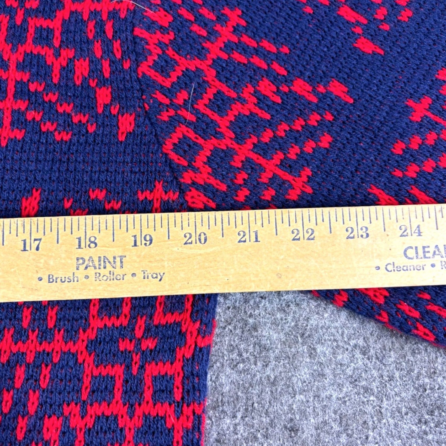Vintage VINTAGE Snowdrift Navy Red Snowflake Knit Sweater Mens Womens Pullover Wool Crew Neck Geometric Graphic Print Knit Size M / US 6-8 / IT 42-44 - 3 Thumbnail