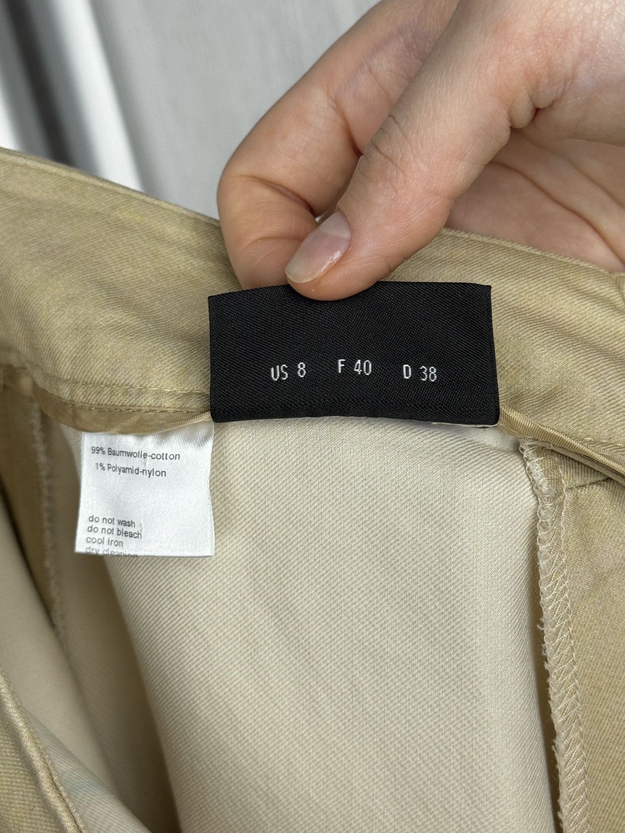 Akris Akris beige high rise wide leg multicoloured summer pants Size 30" / US 8 / IT 44 - 9 Thumbnail