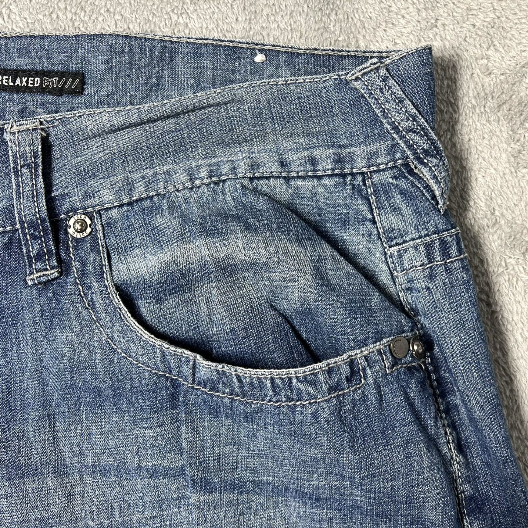 Ecko Unltd. Y2K Ecko Unltd. Jeans Men’s 44x33 Blue Cotton Denim Relaxed Baggy Pants Size US 42 / EU 58 - 4 Thumbnail