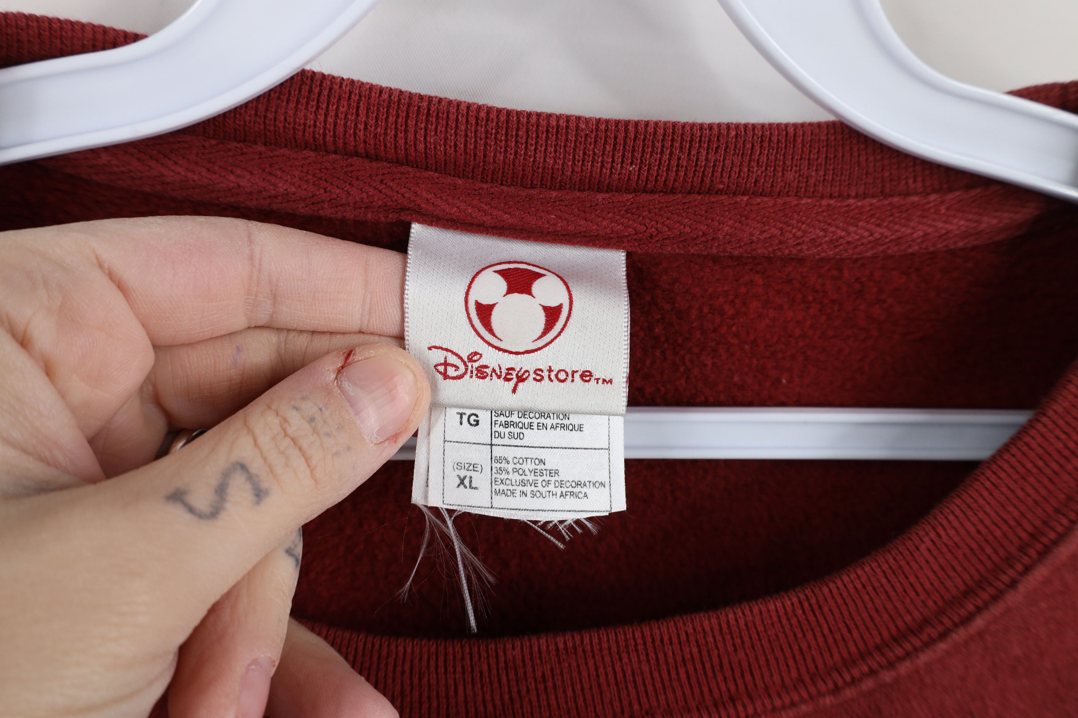 Disney × Vintage Vintage 90s Disney State Mickey Mouse Football Sweatshirt Size US XL / EU 56 / 4 - 6 Thumbnail