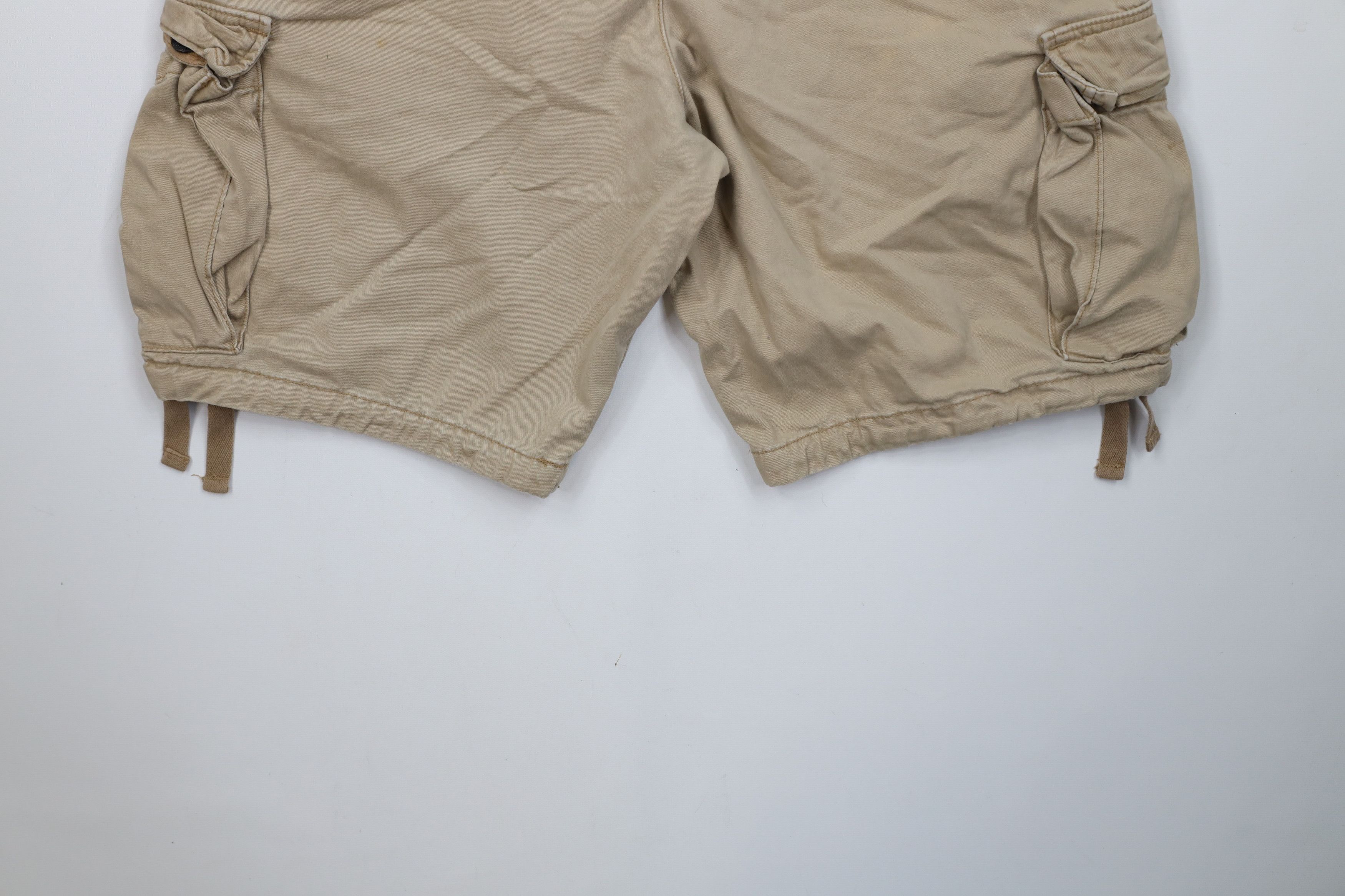 Abercrombie & Fitch Vintage Abercrombie & Fitch Fly Cargo Shorts Beige Cotton Size US 34 / EU 50 - 11 Thumbnail