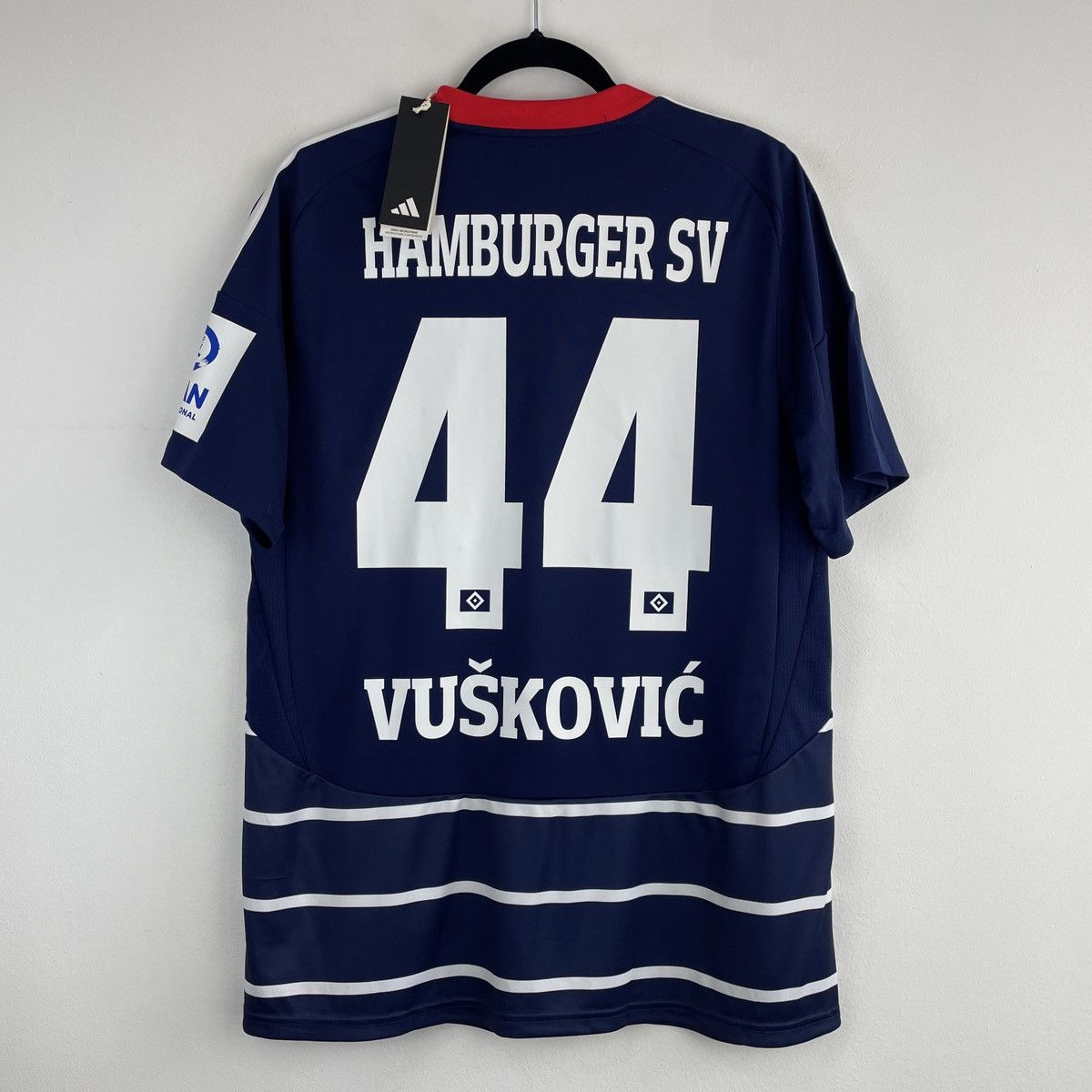 Hamburg SV Mario Vuskovic Away Adidas Jersey 2024/2025 BNWT