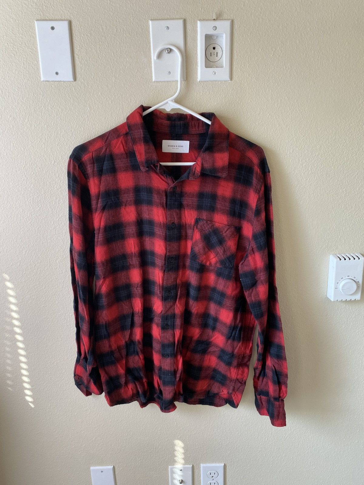 Ovadia & Sons Ovadia & Sons Red/Black Flannel Size US L / EU 52-54 / 3 - 1 Thumbnail