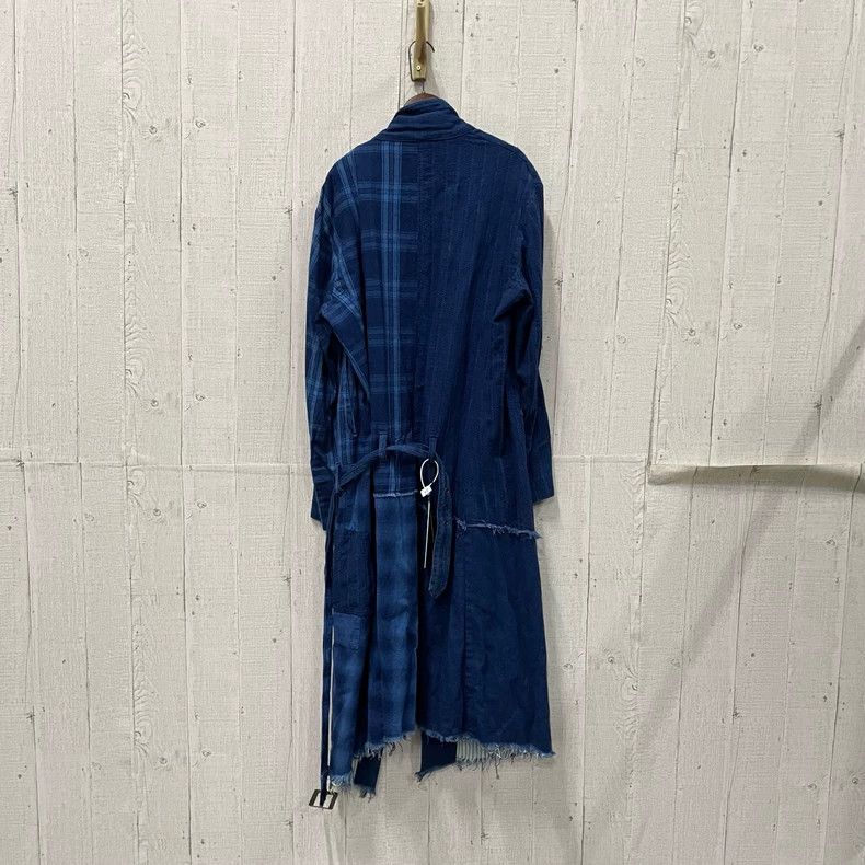Greg Lauren greg laurenBlue dyed long patchwork road robe 2505-Nextarro Size US L / EU 52-54 / 3 - 2 Thumbnail
