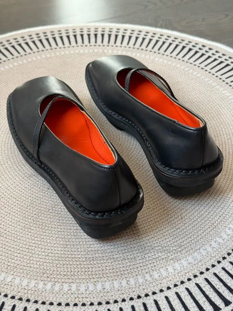 Issey Miyake Issey Miyake Square Toe Special-shaped Mary Jane Shoes Size US 4.5 / IT 34.5 - 6 Thumbnail
