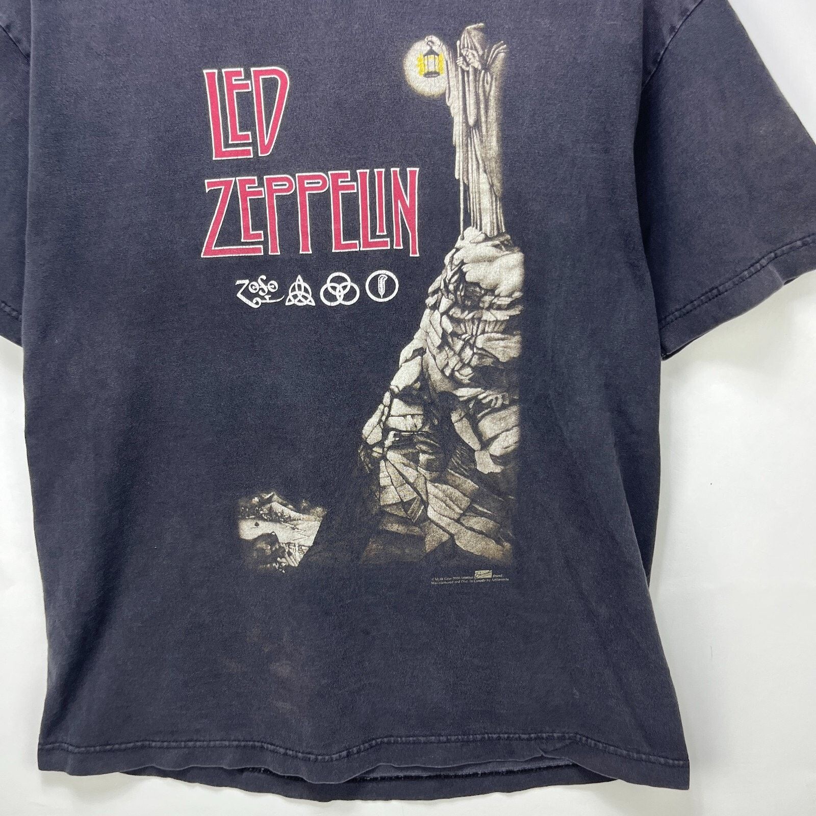 Vintage Vintage Led Zeppelin Band Large Artimonde Stairway To Heaven Size US L / EU 52-54 / 3 - 2 Thumbnail