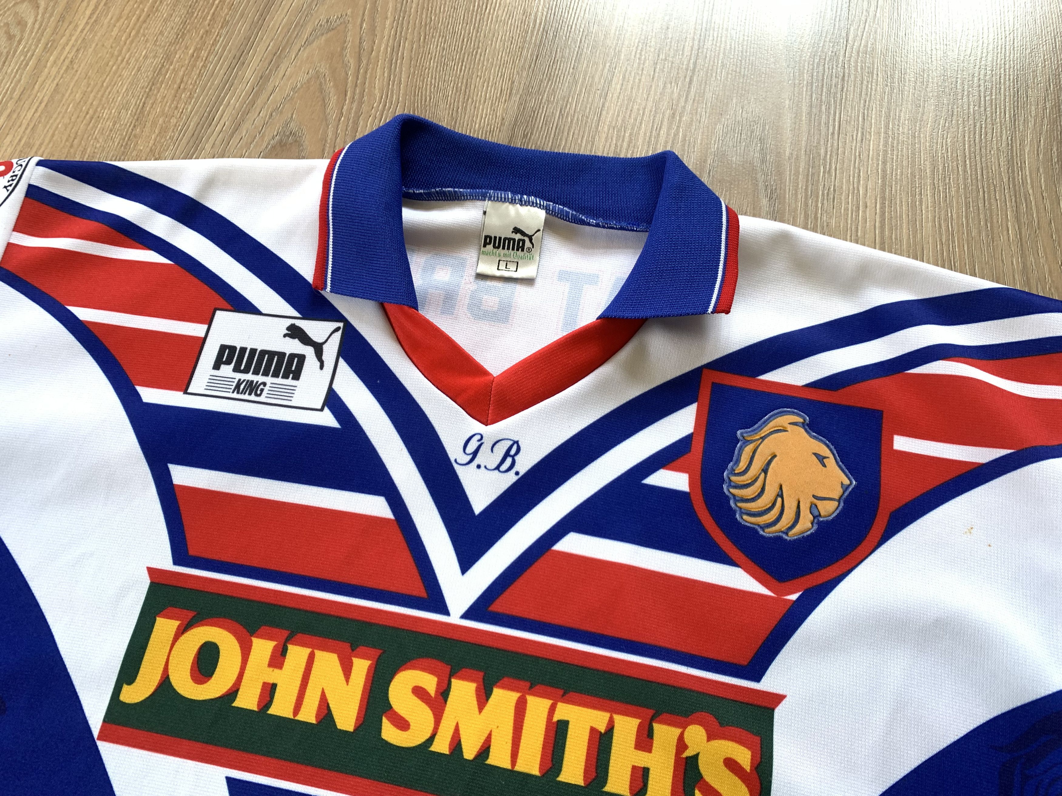 Puma Puma King Vintage Great Britain Rugby Union Jersey 1994 Size US L / EU 52-54 / 3 - 4 Thumbnail