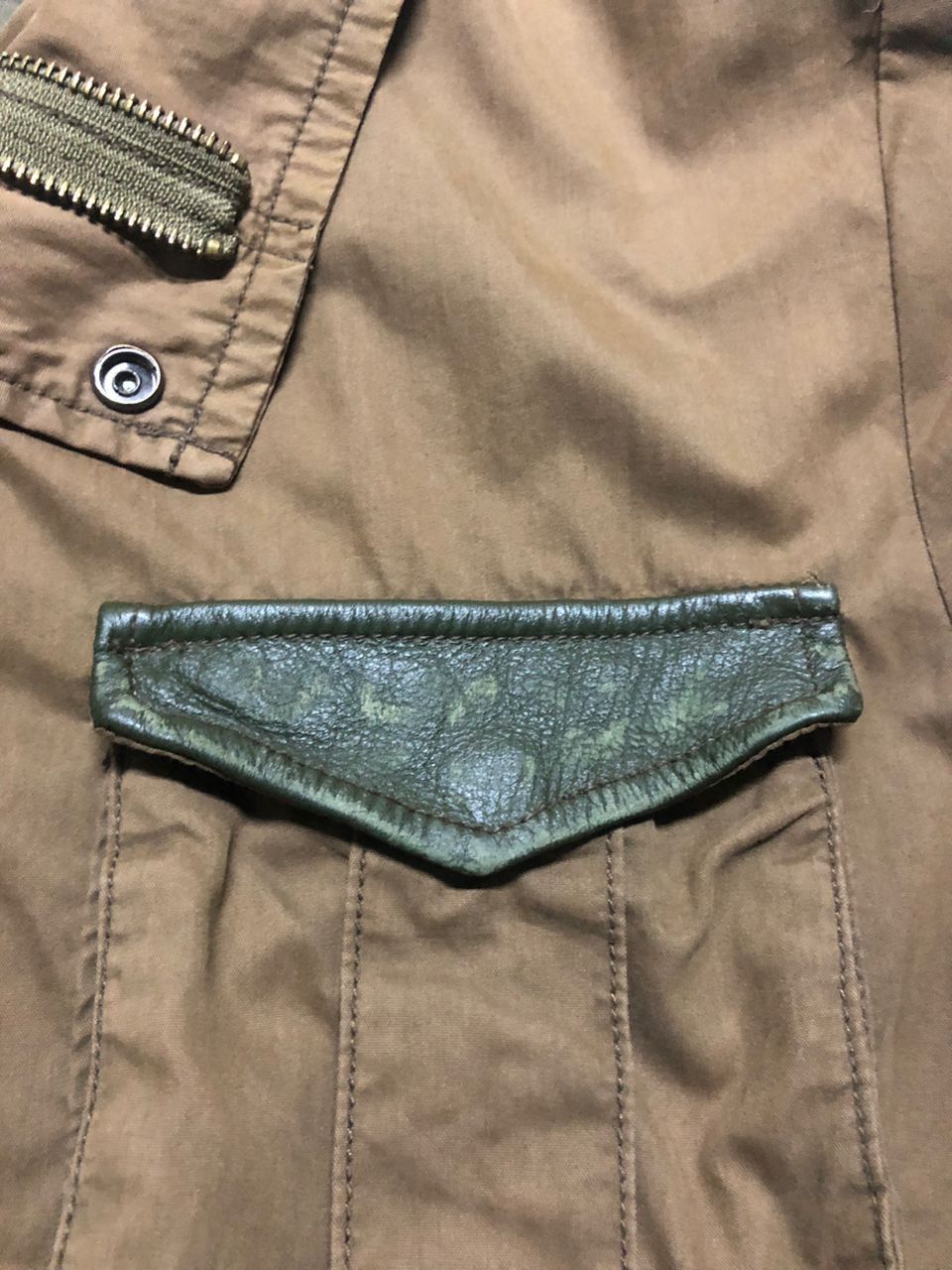 Japanese Brand Heritage Stone Cargo Pocket Jacket Leather Part Rare Design Size US M / EU 48-50 / 2 - 11 Thumbnail