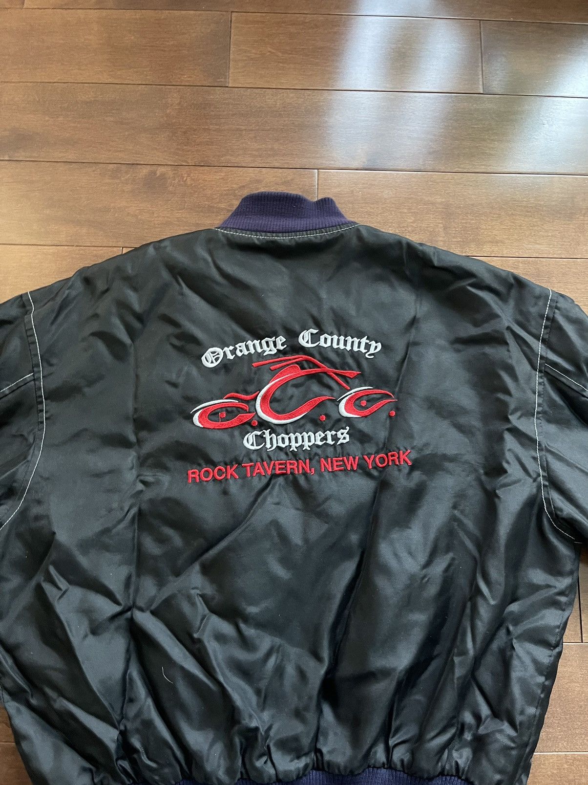 Harley Davidson × Vintage Vintage Orange County Choppers Bomber Jacket Size US M / EU 48-50 / 2 - 8 Thumbnail
