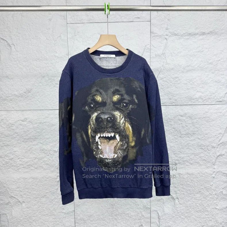 Givenchy Givenchy Rottweiler Print Long Sleeve Sweatshirt Size US S / EU 44-46 / 1 - 1 Thumbnail