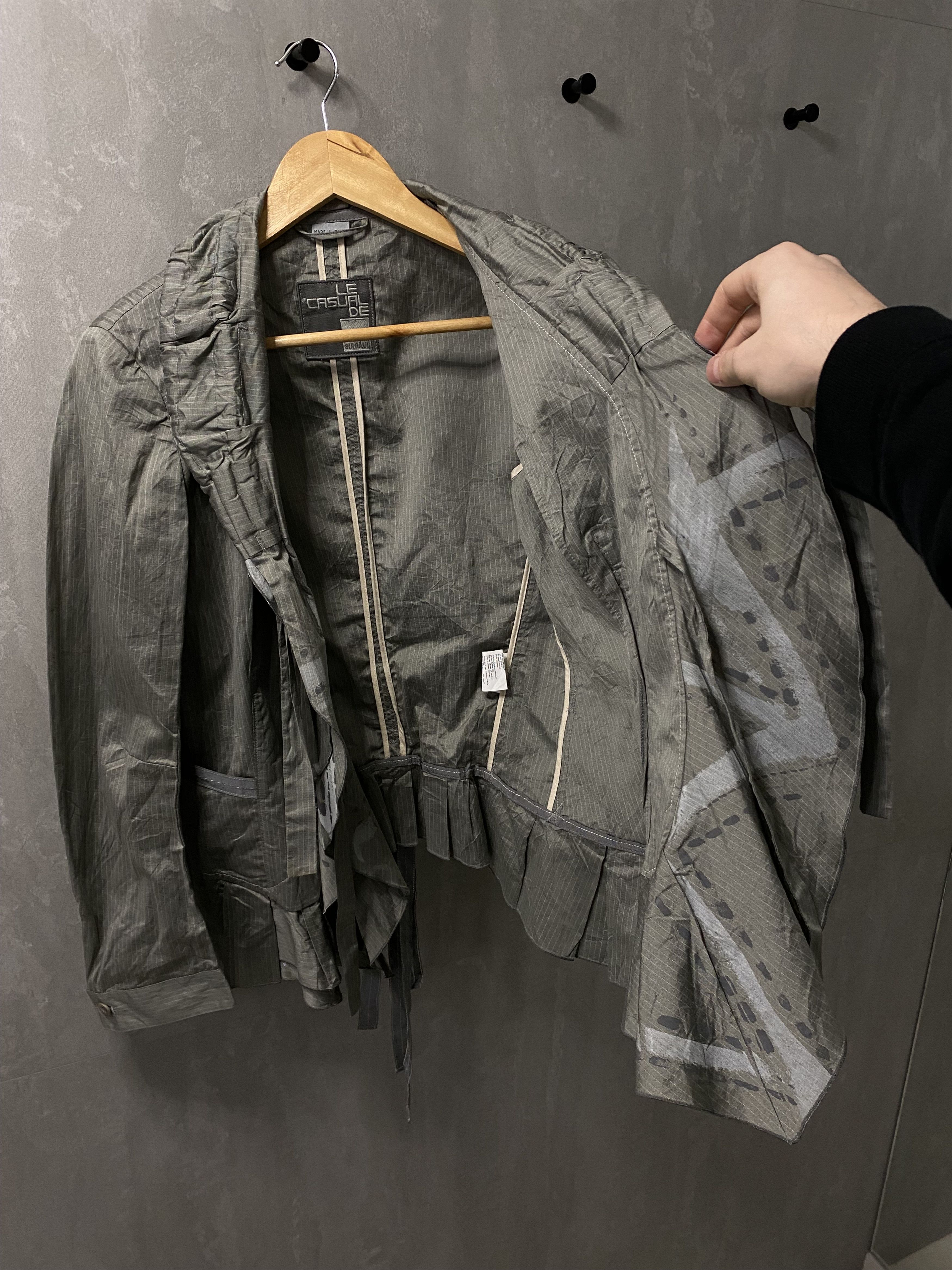 Marithe + Francois Girbaud Marithe Francois Girbaud Cotton ruffle avant garde jacket Size M / US 6-8 / IT 42-44 - 9 Thumbnail