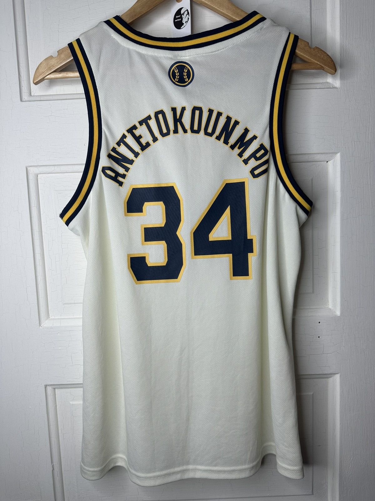 MLB MLB Milwauke Brewers Giannis Antetokounmpo Jersey #34 Size US M / EU 48-50 / 2 - 6 Thumbnail