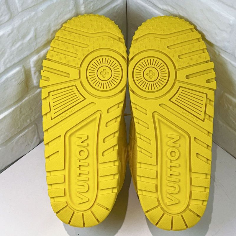 Louis Vuitton Louis Vuitton Trainer Maxi Low-Top Sneakers in Yellow -2508 Size US 9.5 / EU 42-43 - 4 Thumbnail