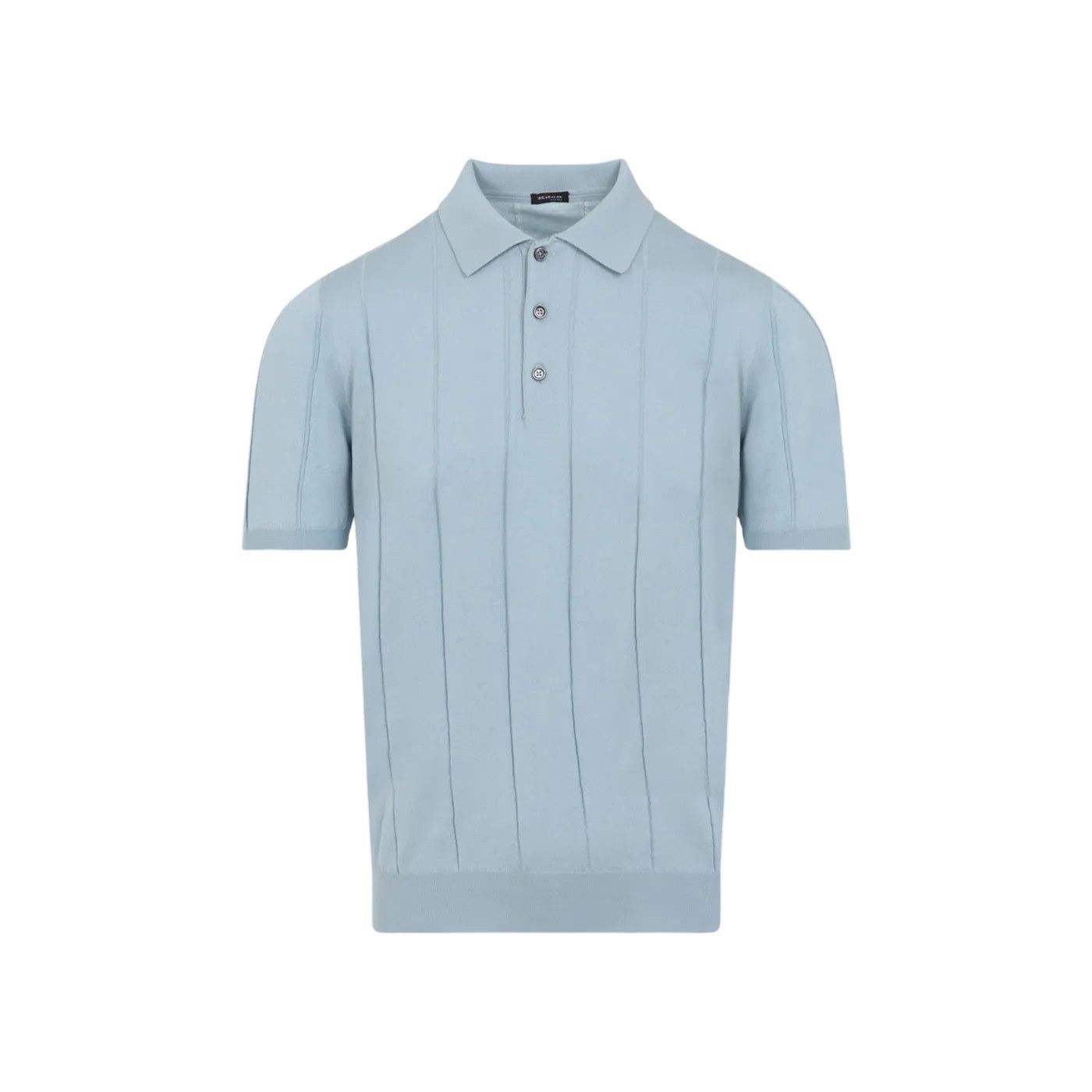 Kiton KITON Celeste Cotton Polo Shirt New & Authentic (Men's size: Size US L / EU 52-54 / 3 - 1 Thumbnail