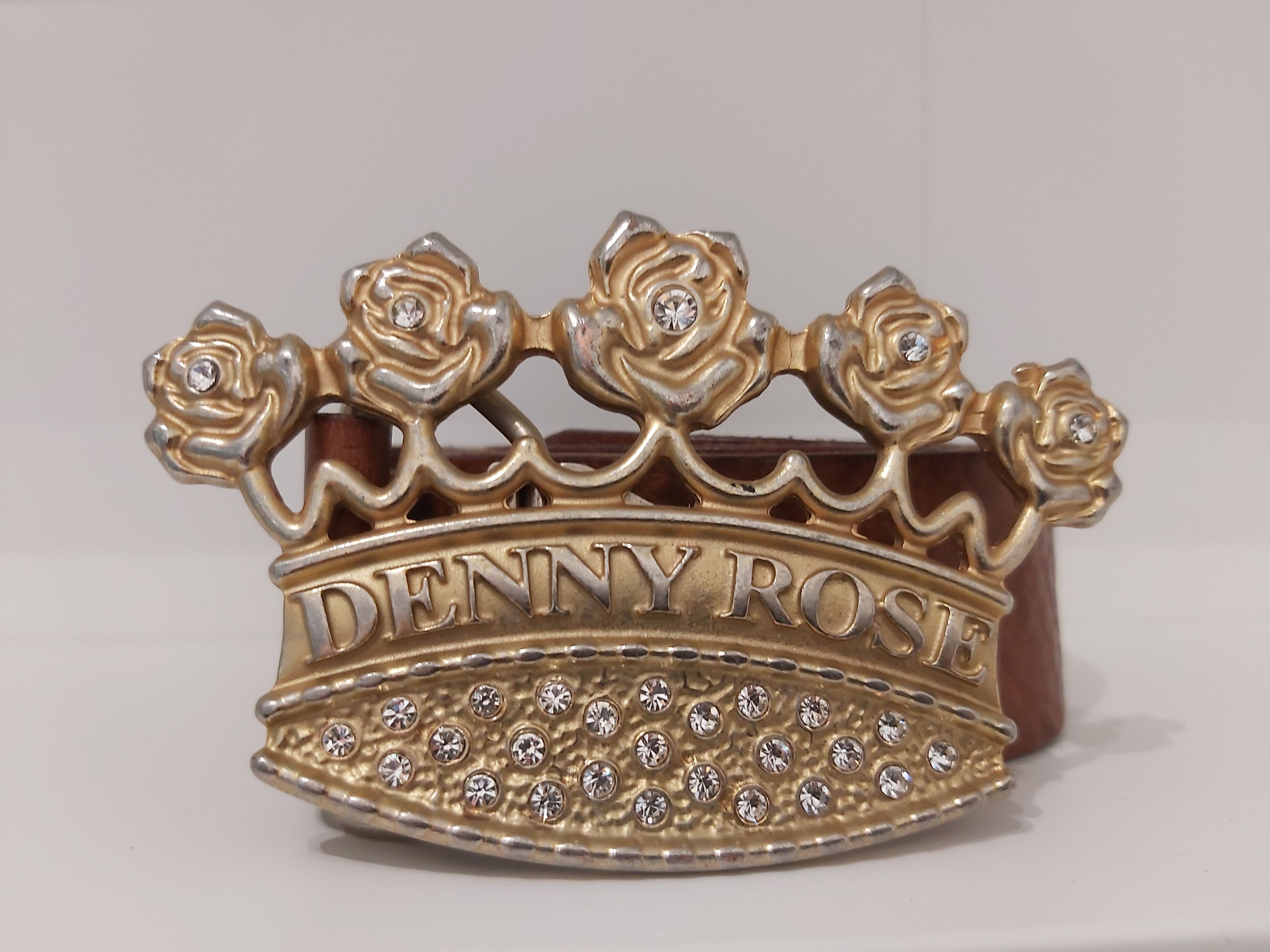 Other Y2K Denny Rose belt. Large crown crystals leather Italy Size ONE SIZE - 1 Thumbnail