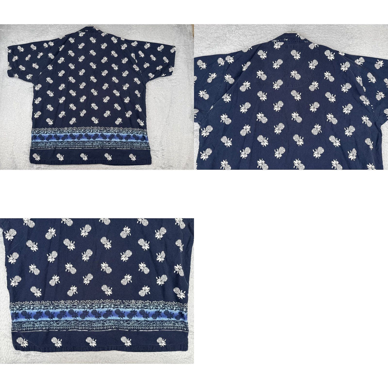 Vintage VINTAGE No Boundaries Shirt Men 3XL XXXL Blue Pineapple All Over Print Hawaiian Cotton Size US XXL / EU 58 / 5 - 9 Thumbnail
