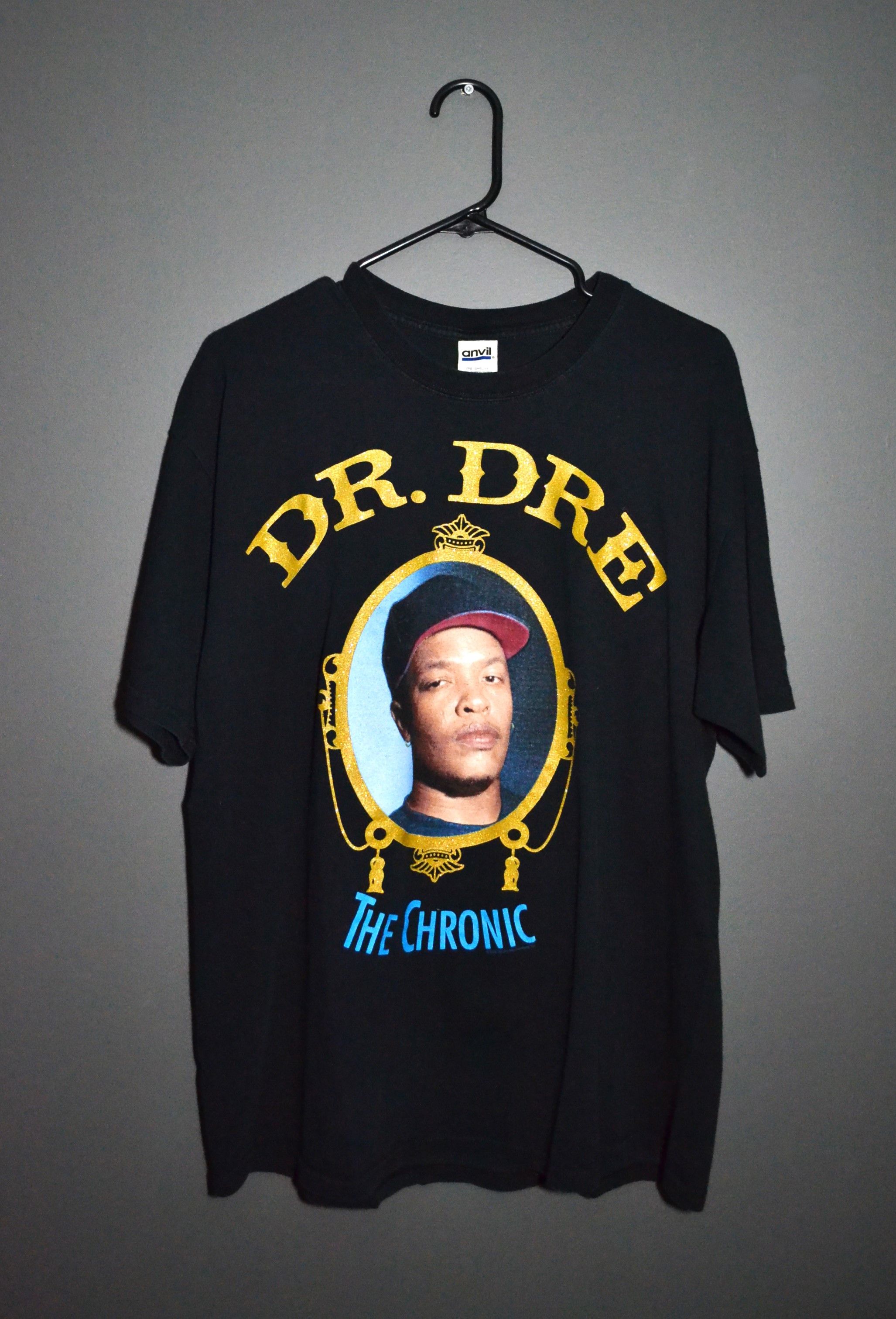 image of Death Row Records x Dr Dre Dr.dre The Chronic XL Size 2005 OG T Shirt in Black, Men's