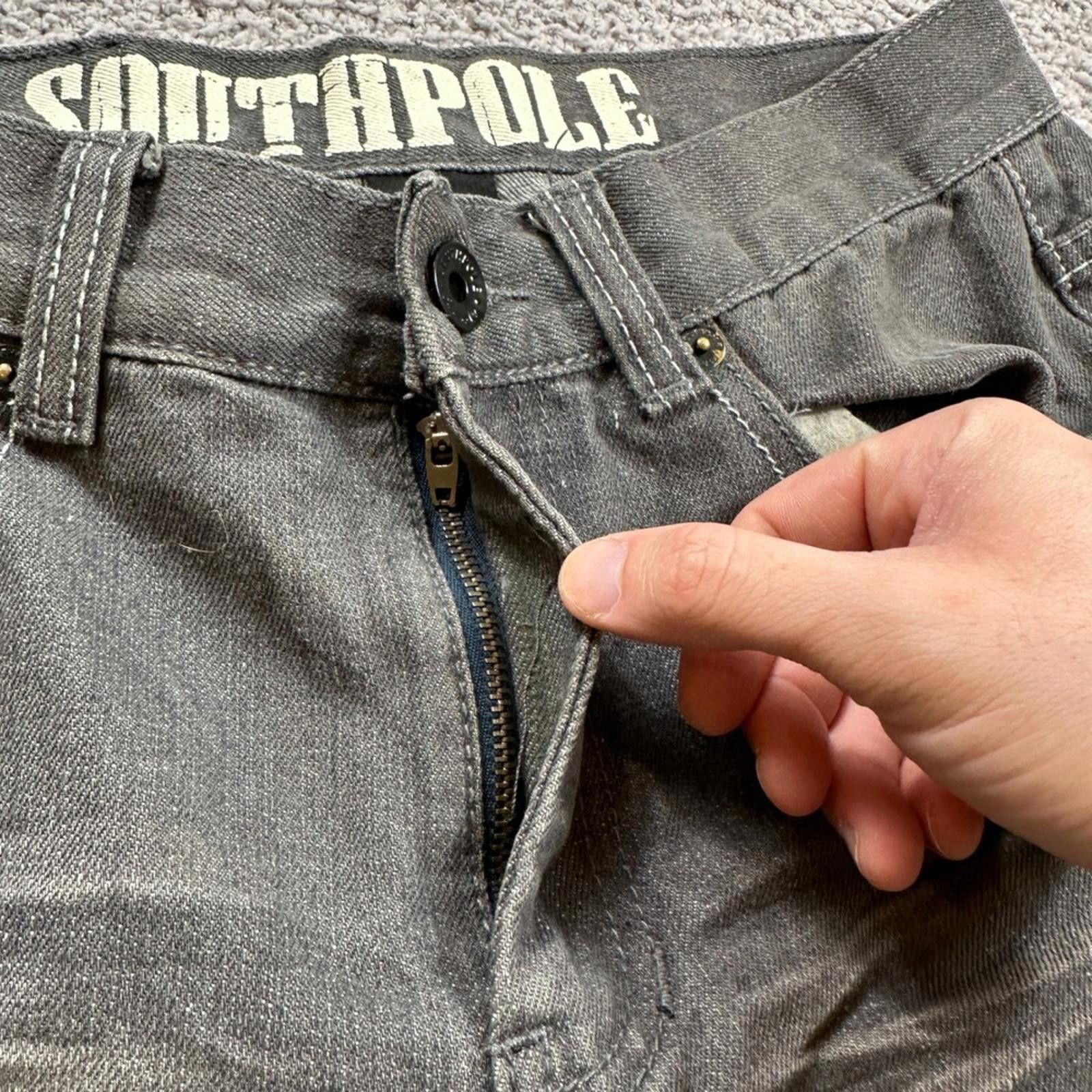 Southpole Y2K Southpole Mens Jeans 30x32 Grey Wash Straight Leg Denim Size US 30 / EU 46 - 8 Thumbnail