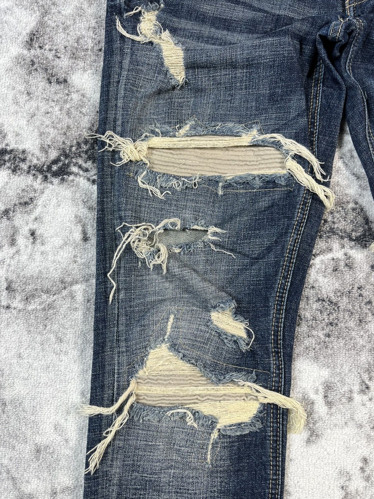 Other Amicci Distressed Denim Jeans Vintage Luxury Italy 30 Size 30" / US 8 / IT 44 - 4 Thumbnail