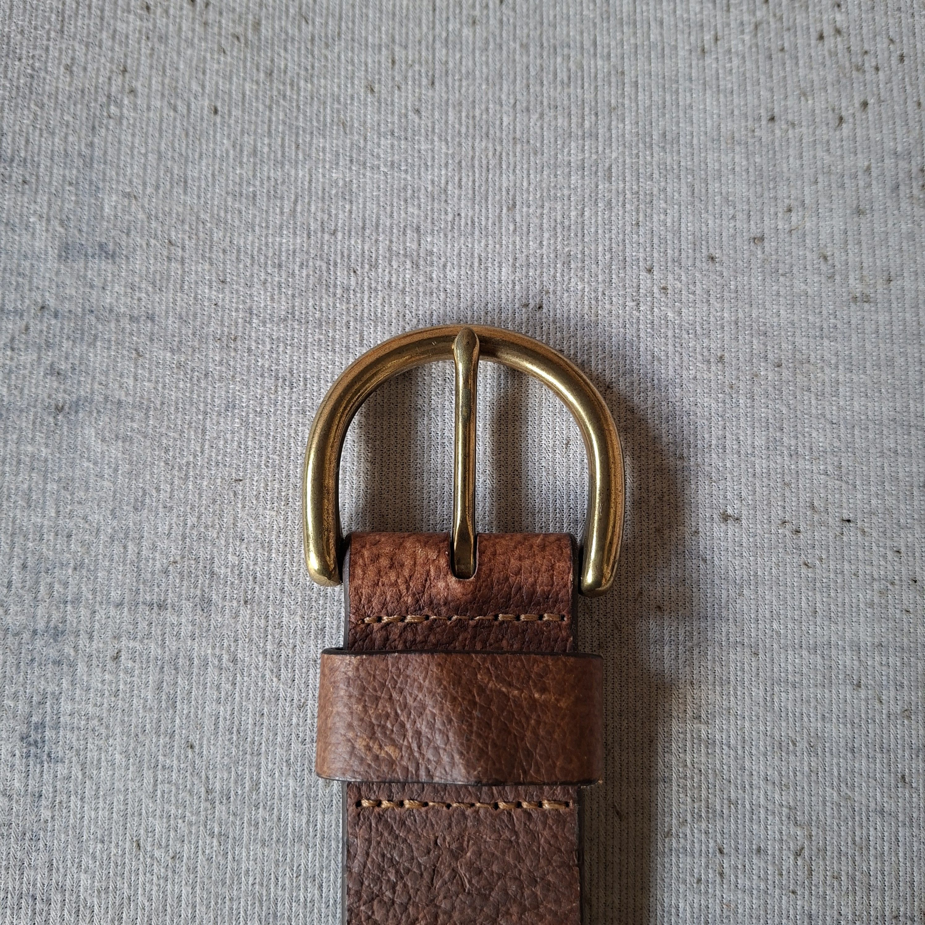 Eddie Bauer 🧵 Eddie baur solid brass embroidery navajo leather belt Size ONE SIZE - 3 Thumbnail