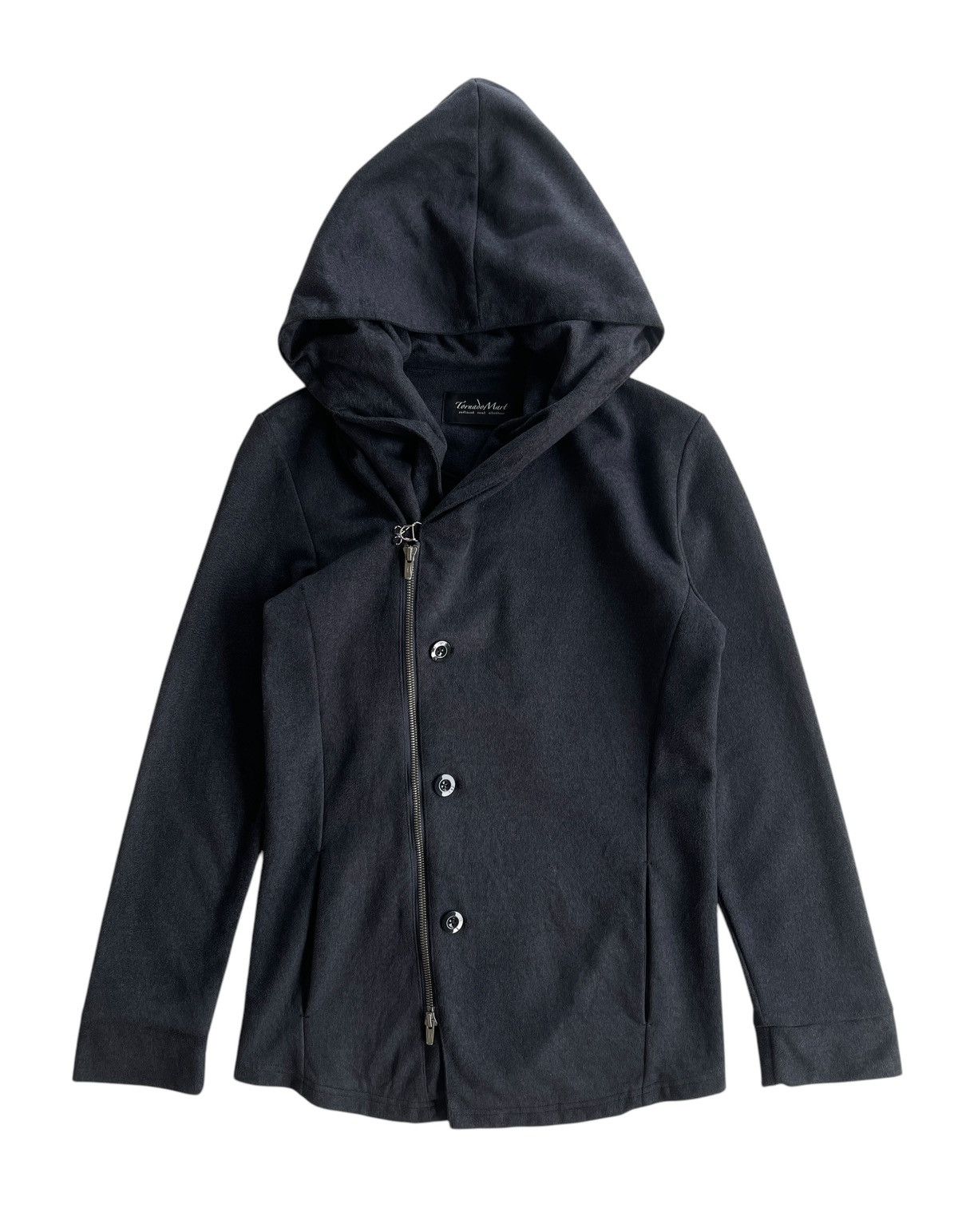 Tornado Mart Asymmetrical Moleskin LGB Style Jacket Hooded Size M / US 6-8 / IT 42-44 - 1 Thumbnail