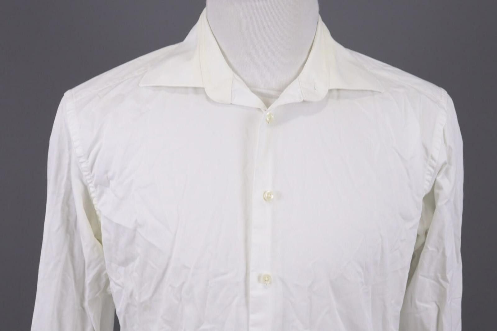 Suitsupply Suit Supply Egyptian Cotton White Shirt Size 41 / L Size US M / EU 48-50 / 2 - 2 Thumbnail