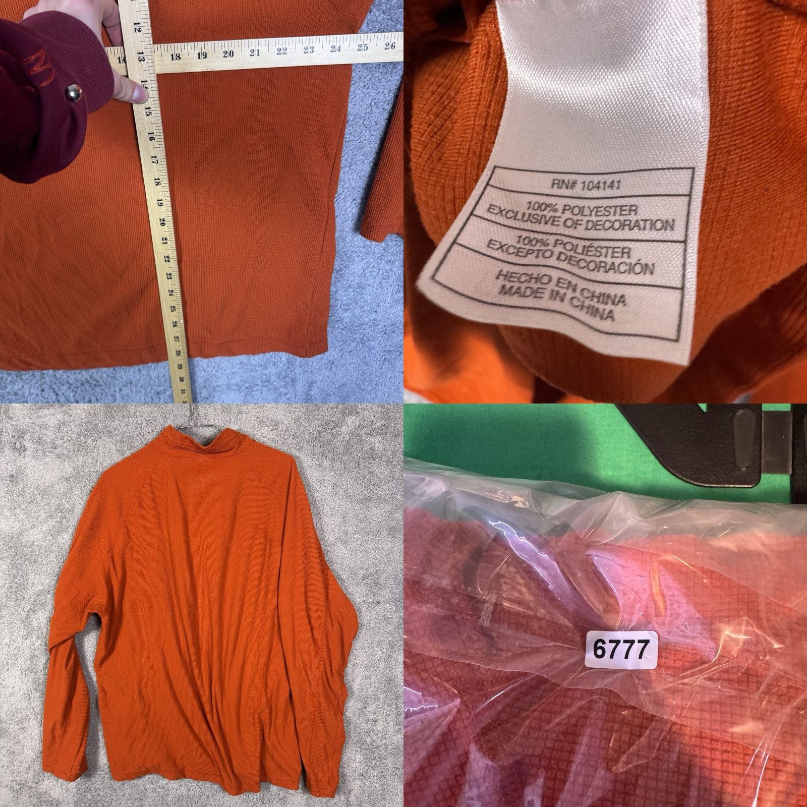 Nike ACG VINTAGE Nike ACG Jacket Mens XL Grid Fleece 1/4 Zip Orange 48 in Chest Long Sleeve Mid-Length 1/4 Zip Mens Jacket Vintage Y2K Pullover Sweatshirt Size US XL / EU 56 / 4 - 8 Thumbnail