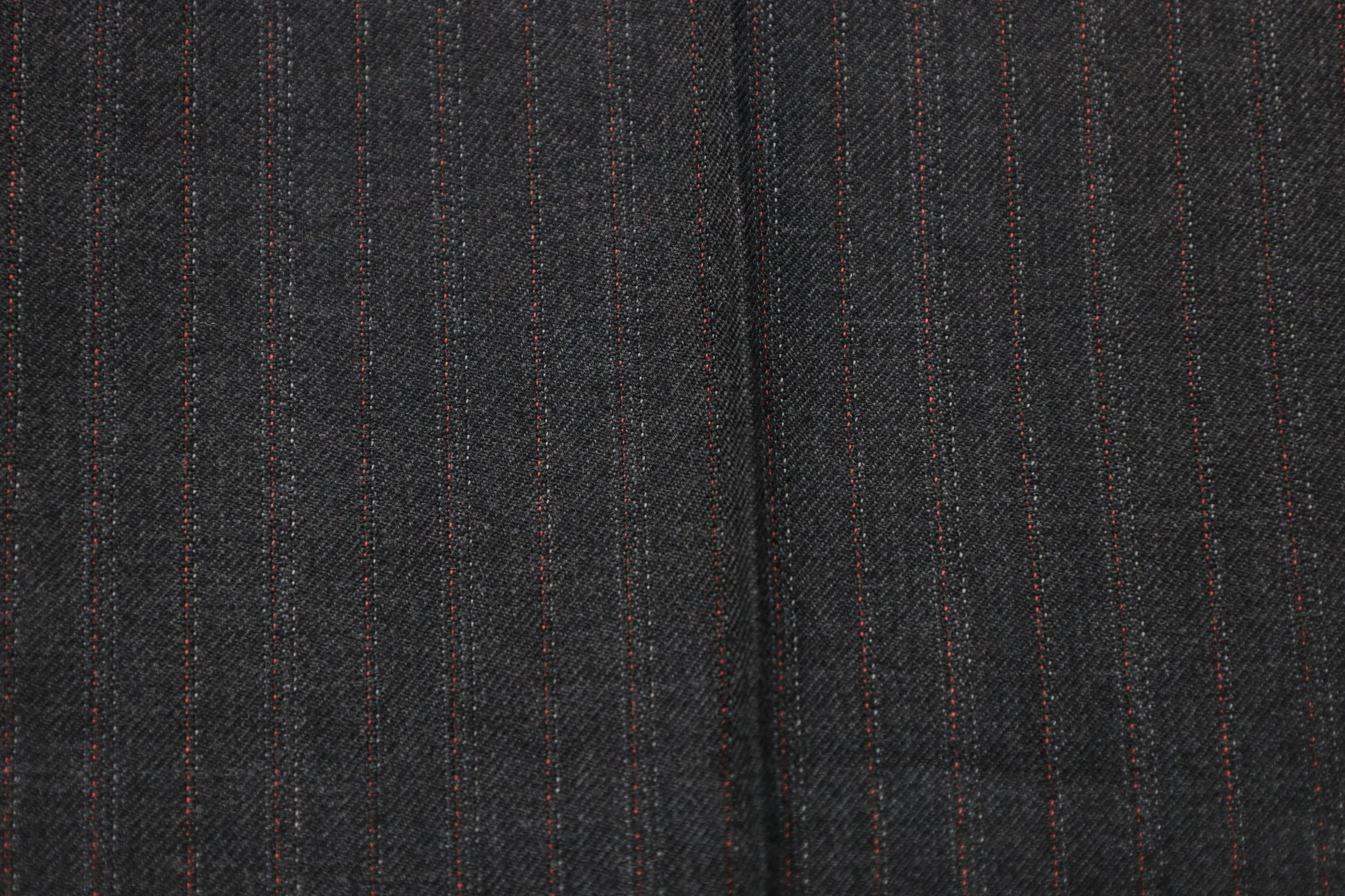 Vintage Vintage 70s Streetwear Knit Pinstriped Wide Leg Chino Pants Size US 36 / EU 52 - 5 Thumbnail