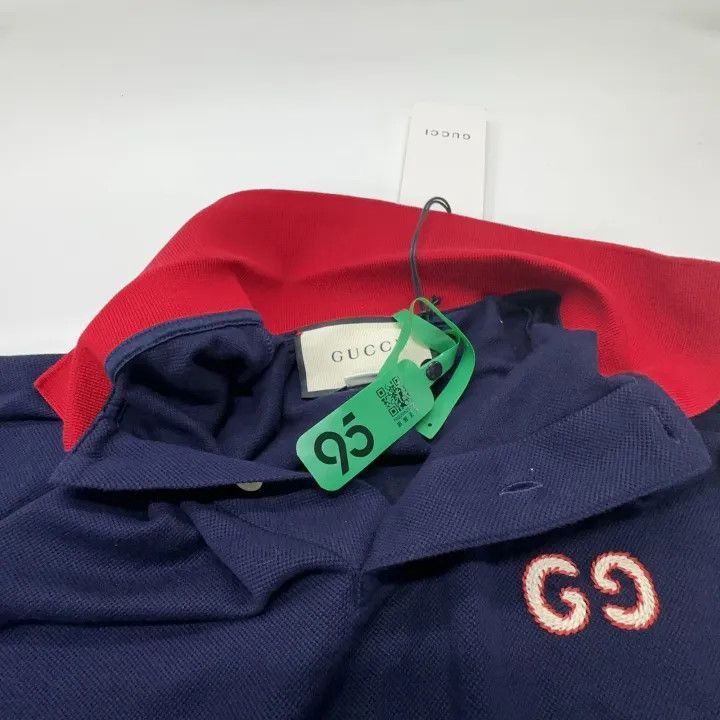 Gucci Gucci Gucci GG Logo Embroidered Color Block Polo Shirt -25 Size US L / EU 52-54 / 3 - 8 Thumbnail