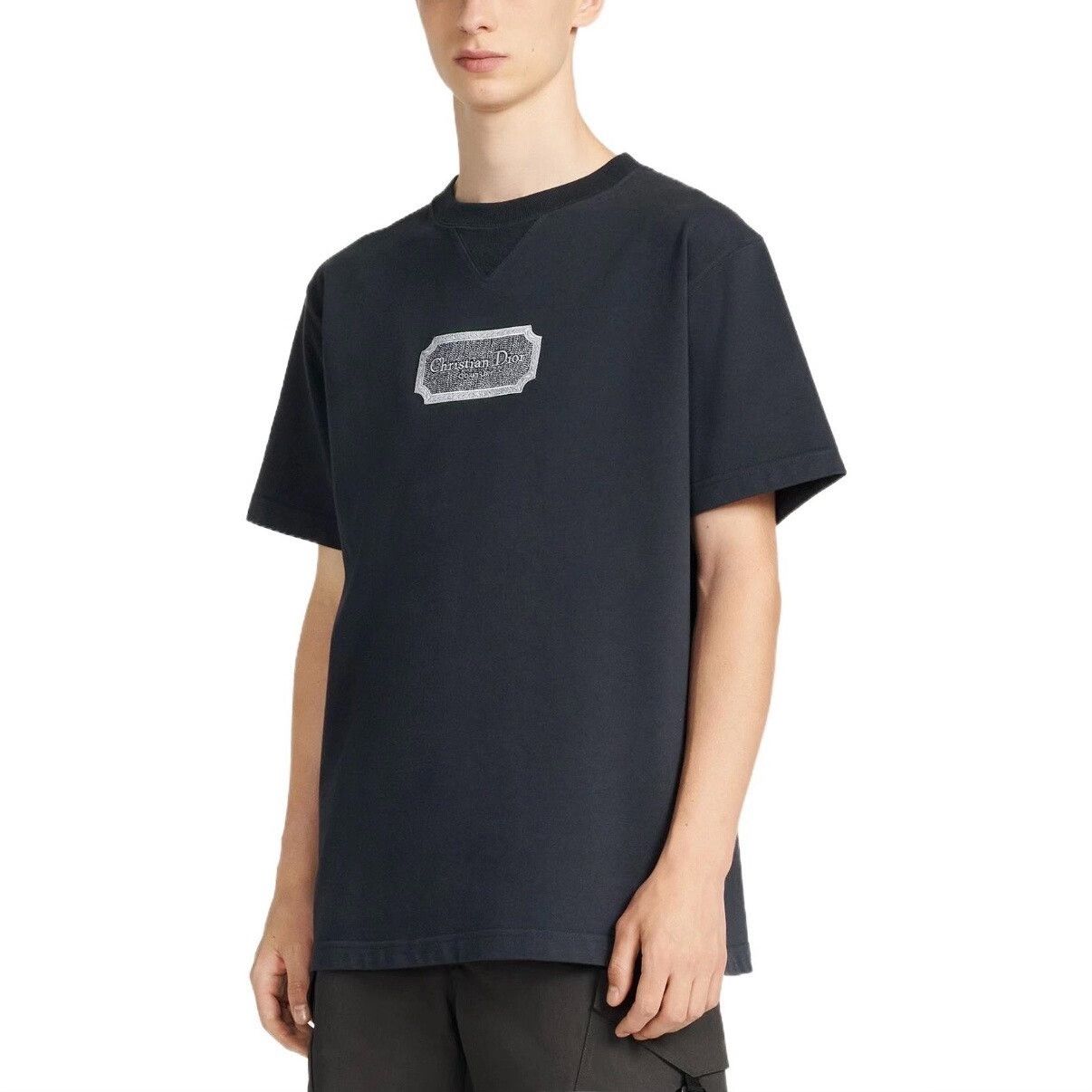 Dior Dior Short-Sleeve Logo Embroidered T-Shirt Size US XS / EU 42 / 0 - 6 Thumbnail
