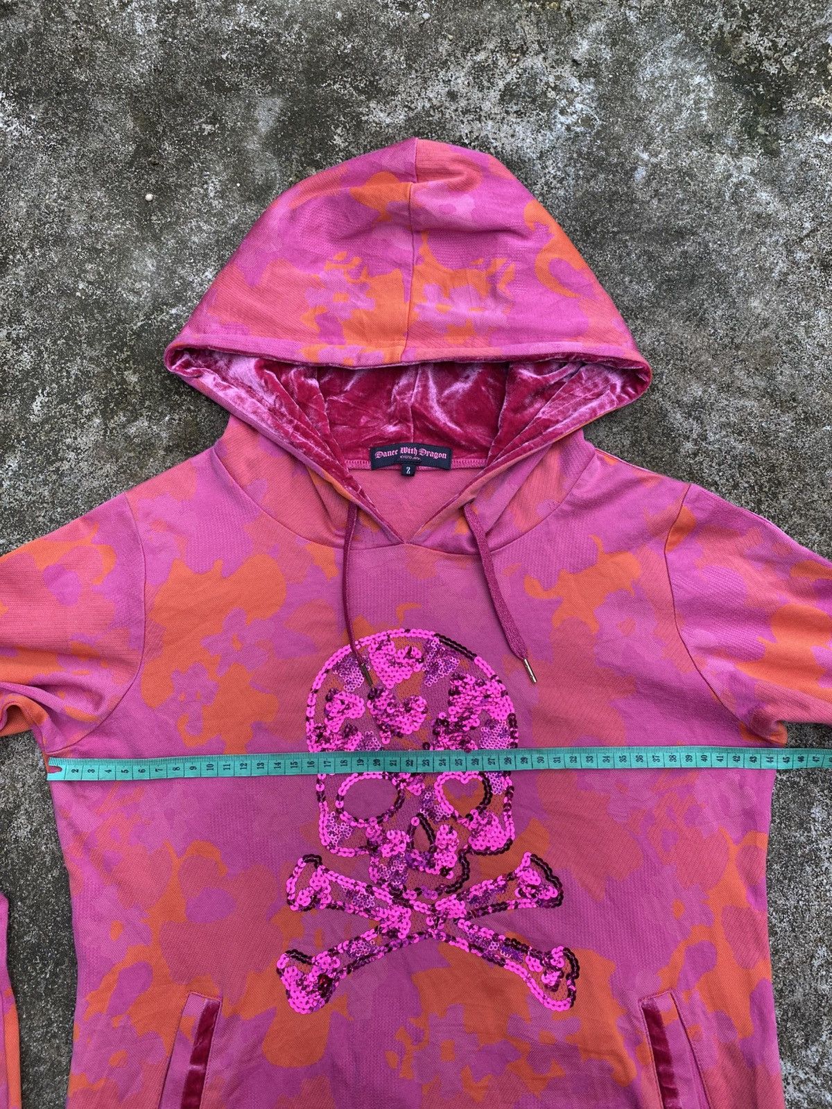 If Six Was Nine JAPANESE BRAND DANCE WITH DRAGON SKULL PINK HOODIES Size ONE SIZE - 9 Thumbnail