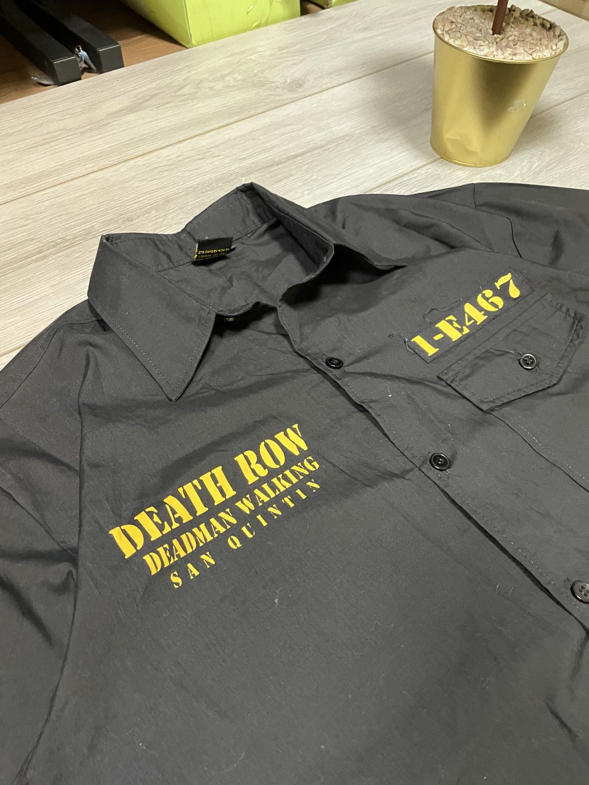 Death Row Records Vintage Death Row Records Deadman Walking Black Shirt Size US XXL / EU 58 / 5 - 6 Thumbnail