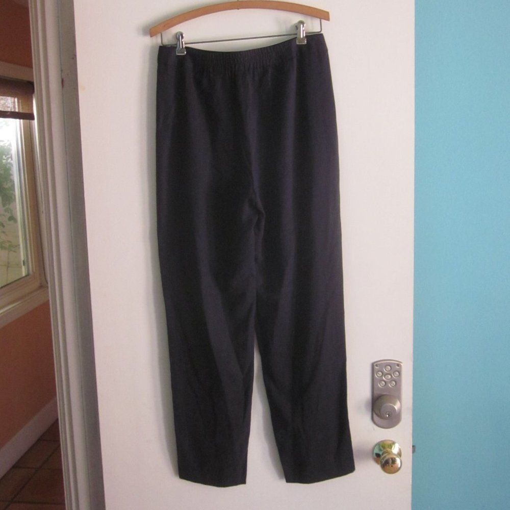 Elie Tahari Elie Tahari Pleated Front Navy Blue Lightweight Summer Trous Size 30" / US 8 / IT 44 - 8 Thumbnail