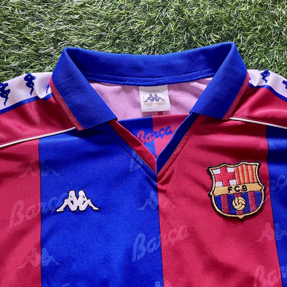 Kappa Kappa Barcelona Home 1995-96 Romario #10 Soccer Jersey Size US XL / EU 56 / 4 - 2 Thumbnail